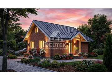 Проект дачного одноэтажного дома с площадью до 50 кв м - LK-295