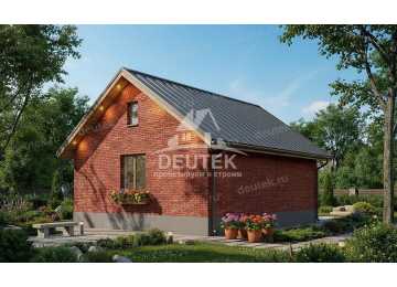 Проект дачного одноэтажного дома с площадью до 50 кв м - LK-295