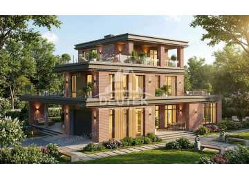 Проект современного трехэтажного дома с бассейном, сауной и гаражом - LK-369