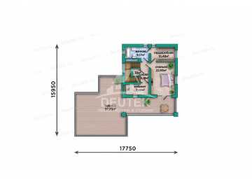 Проект современного трехэтажного дома с бассейном, сауной и гаражом - LK-369