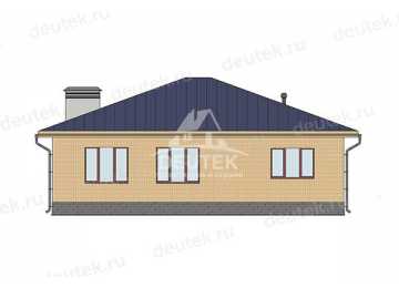 Проект дачного одноэтажного дома из керамических блоков - LK-302