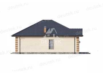 Проект узкого одноэтажного дома с площадью до 100 кв м - LK-308