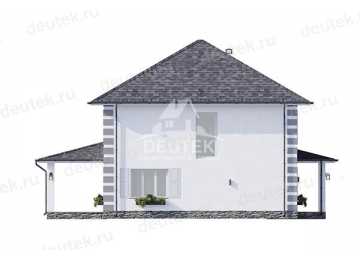 Проект узкого одноэтажного дома с площадью 150 кв м - LK-313