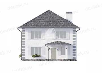 Проект узкого одноэтажного дома с площадью 150 кв м - LK-313
