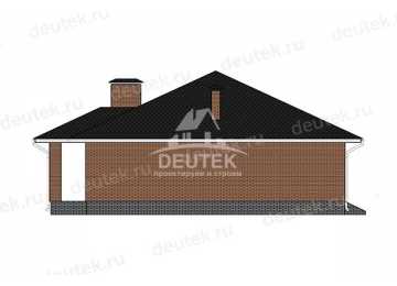 Проект жилого одноэтажного дома с площадью до 150 кв м - LK-333