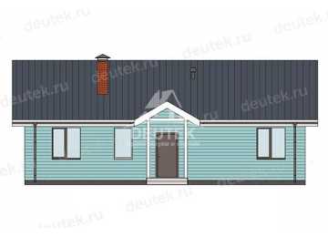Проект узкого одноэтажного дома с площадью до 100 кв м - LK-348