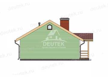 Проект дачного одноэтажного дома с тремя спальнями - LK-350
