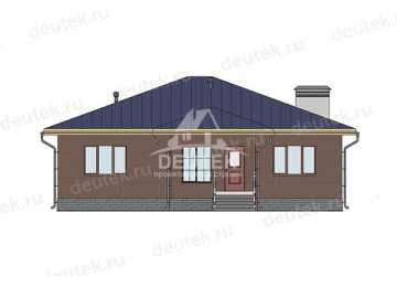 Проект загородного одноэтажного дома из керамического блока - LK-351