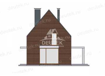 Проект узкого двухэтажного дома из газобетона - LK-357