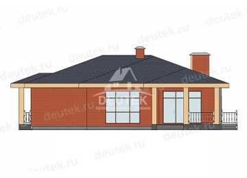 Проект загородного одноэтажного дома с площадью до 150 кв м - LK-359