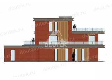 Проект современного трехэтажного дома с бассейном, сауной и гаражом - LK-369