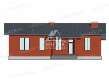 Проект загородного одноэтажного дома с размерами 16 м на 18 м - LK-372